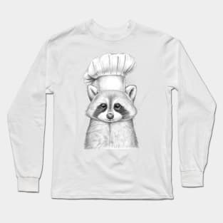 Raccoon cook Long Sleeve T-Shirt